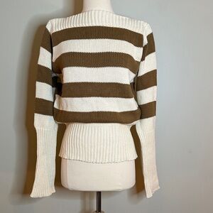 Vintage 90’s GAP Striped Boatneck Cotton Sweater